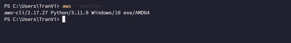 aws-cli-version