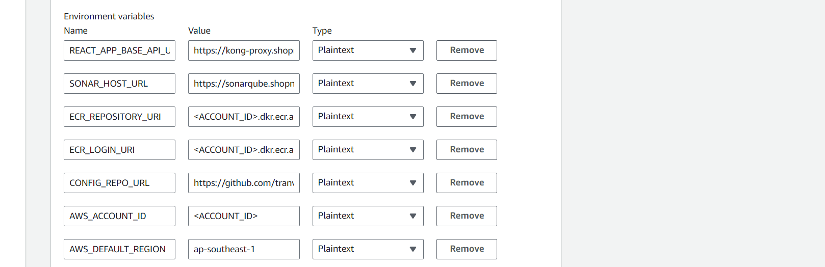Create CodeBuild Project