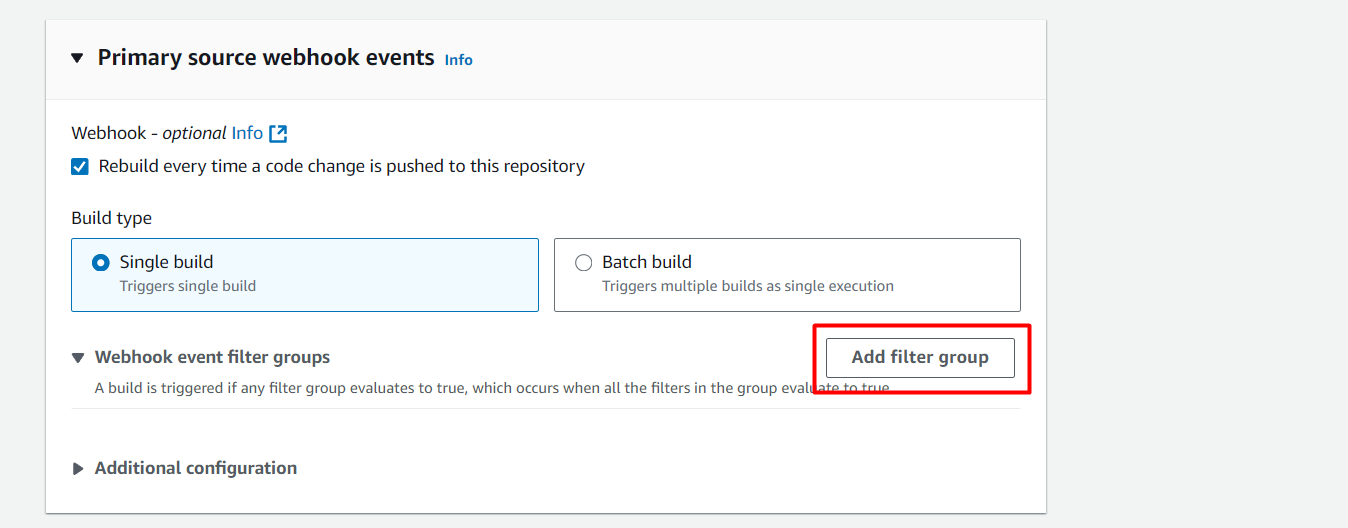 Create CodeBuild Project