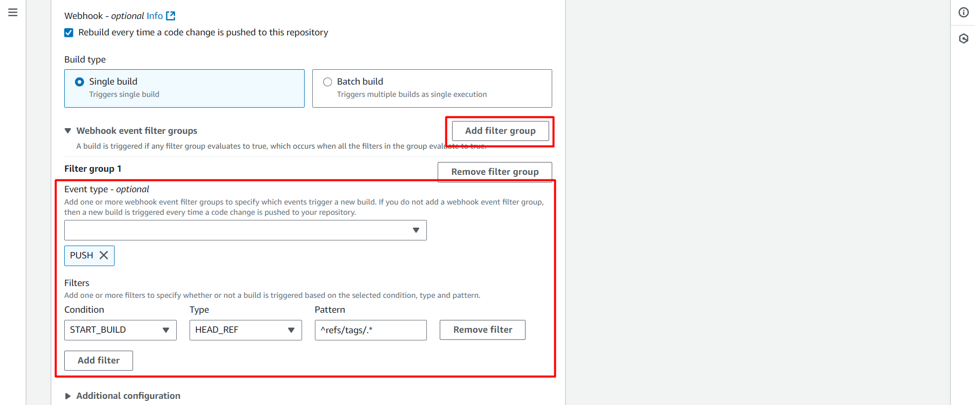 Create CodeBuild Project