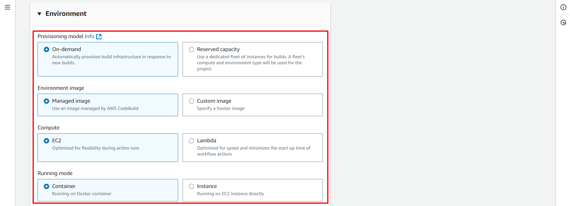 Create CodeBuild Project