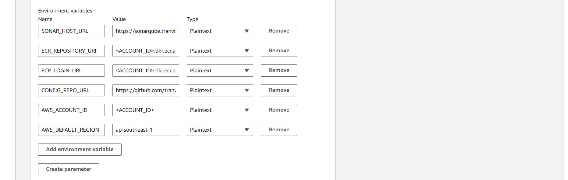 Create CodeBuild Project
